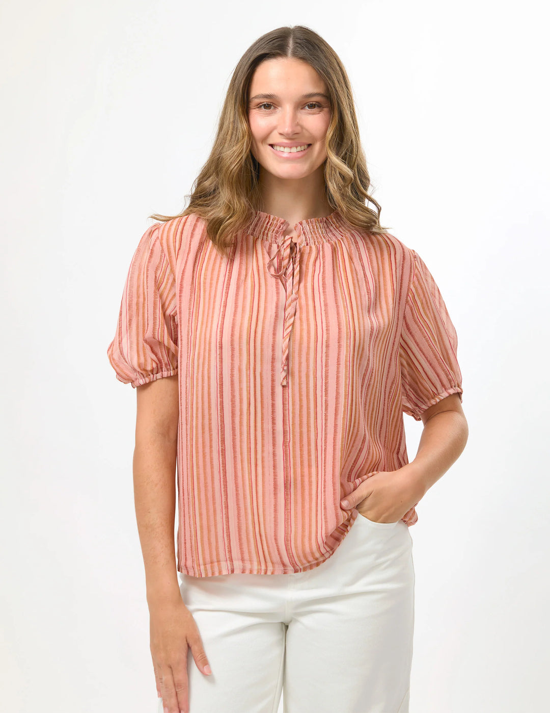 Adria Blouse | Candy Stripe