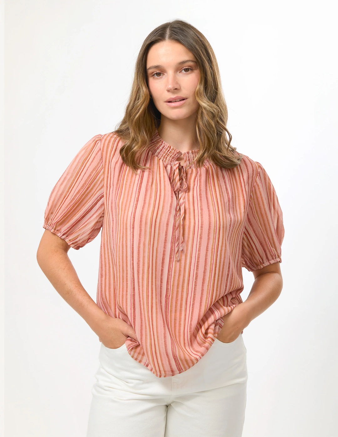 Adria Blouse | Candy Stripe