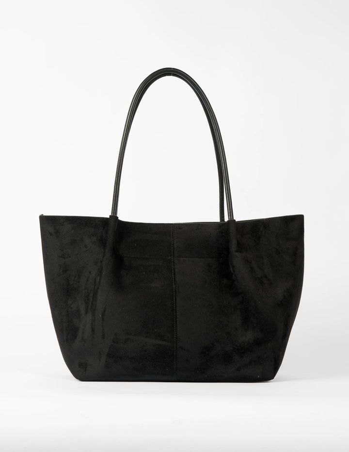 Clemence Tote | Black Suedette