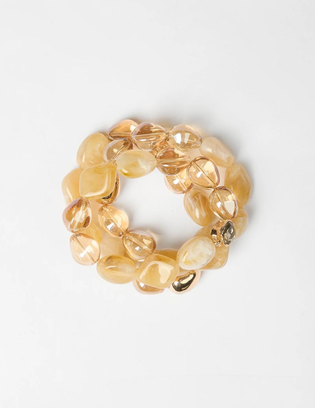 Bracelet 3 Set | Chunky Amber/Gold