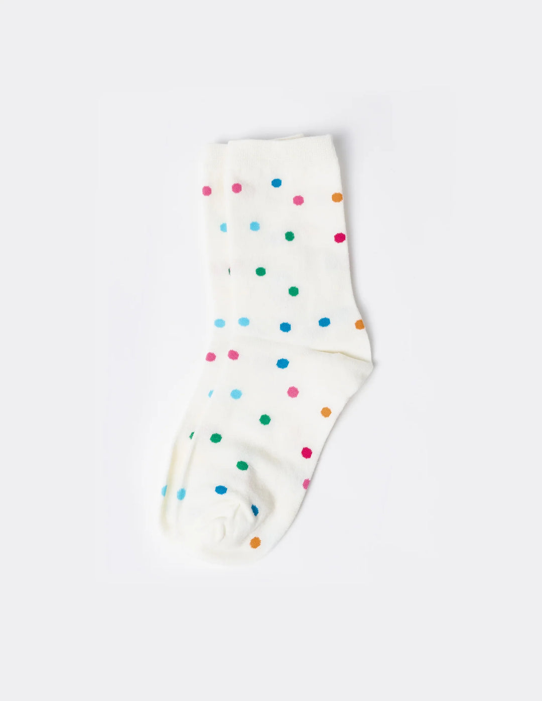 Socks | White/Rainbow Spots