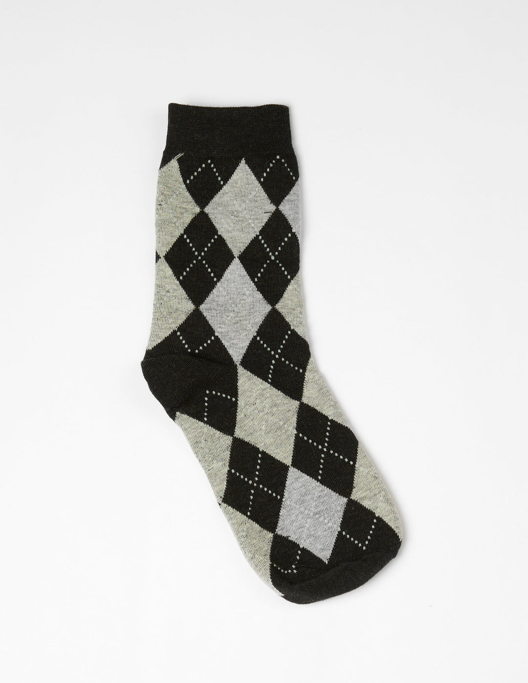 Socks | Grey/Black Argyle