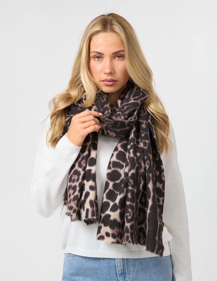 Scarf | Brown Leopard
