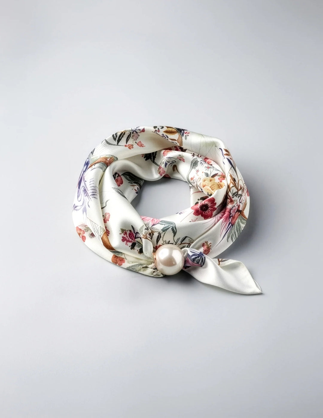 Pearl Fasten Neck Tie | Floral