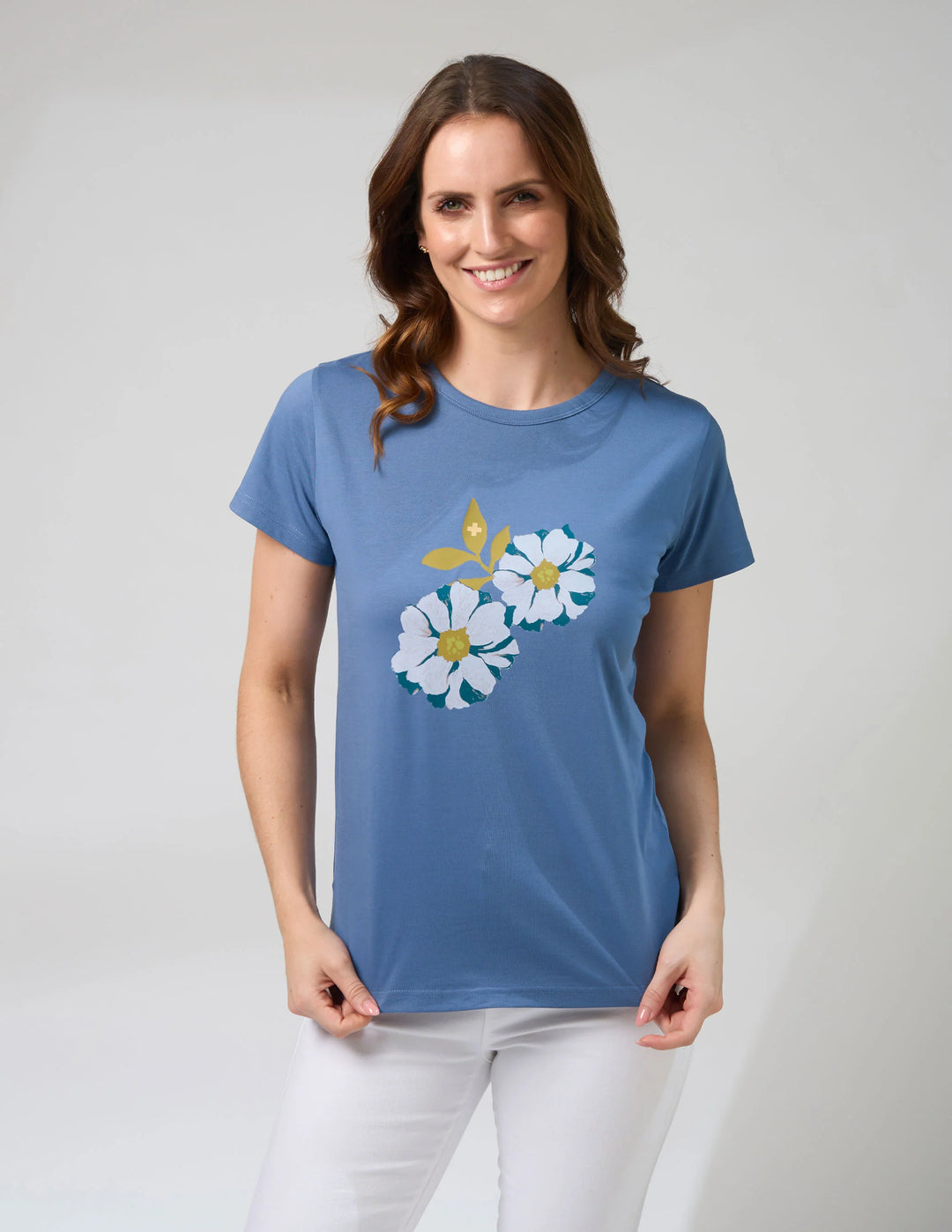 Classic Tee | Denim Monet’s Garden