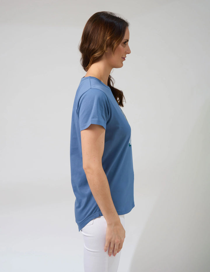 Classic Tee | Denim Monet’s Garden