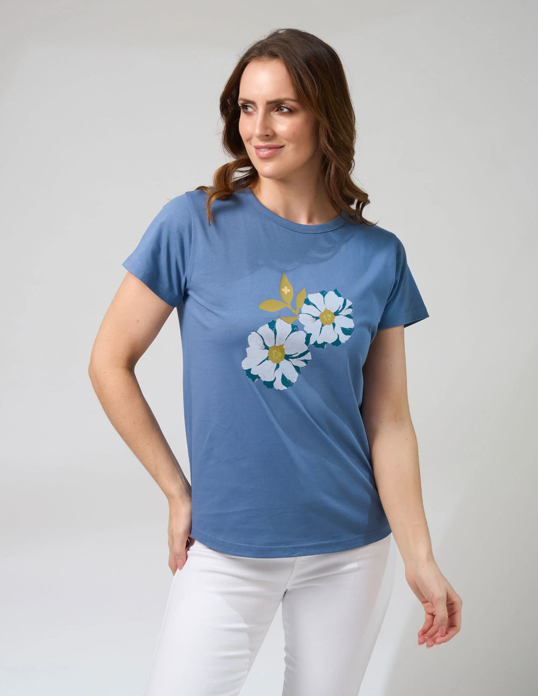 Classic Tee | Denim Monet’s Garden