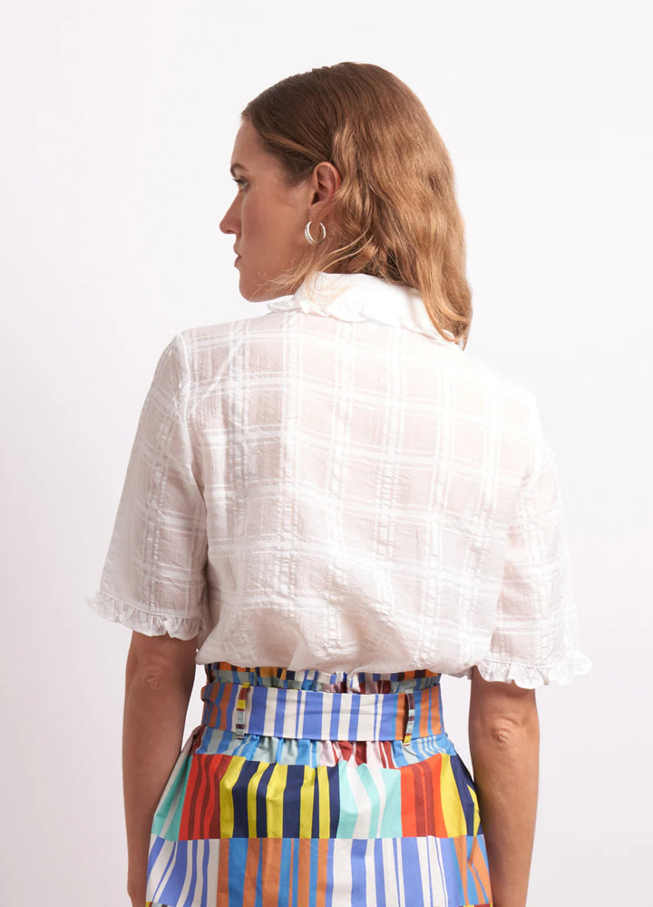 The Ruffles Shirt | White