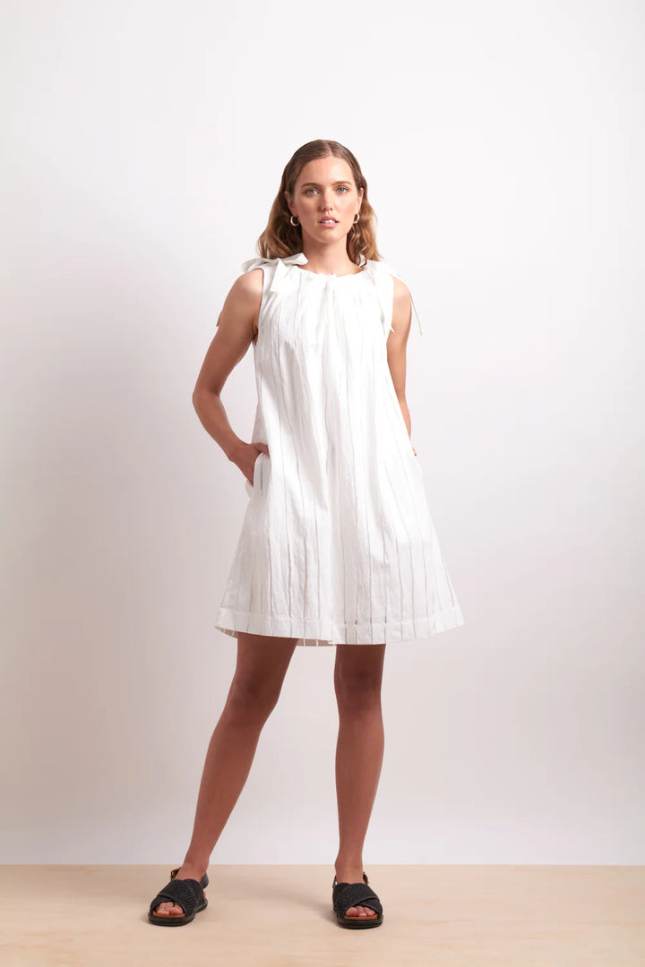 The Tie Dress | Blanc