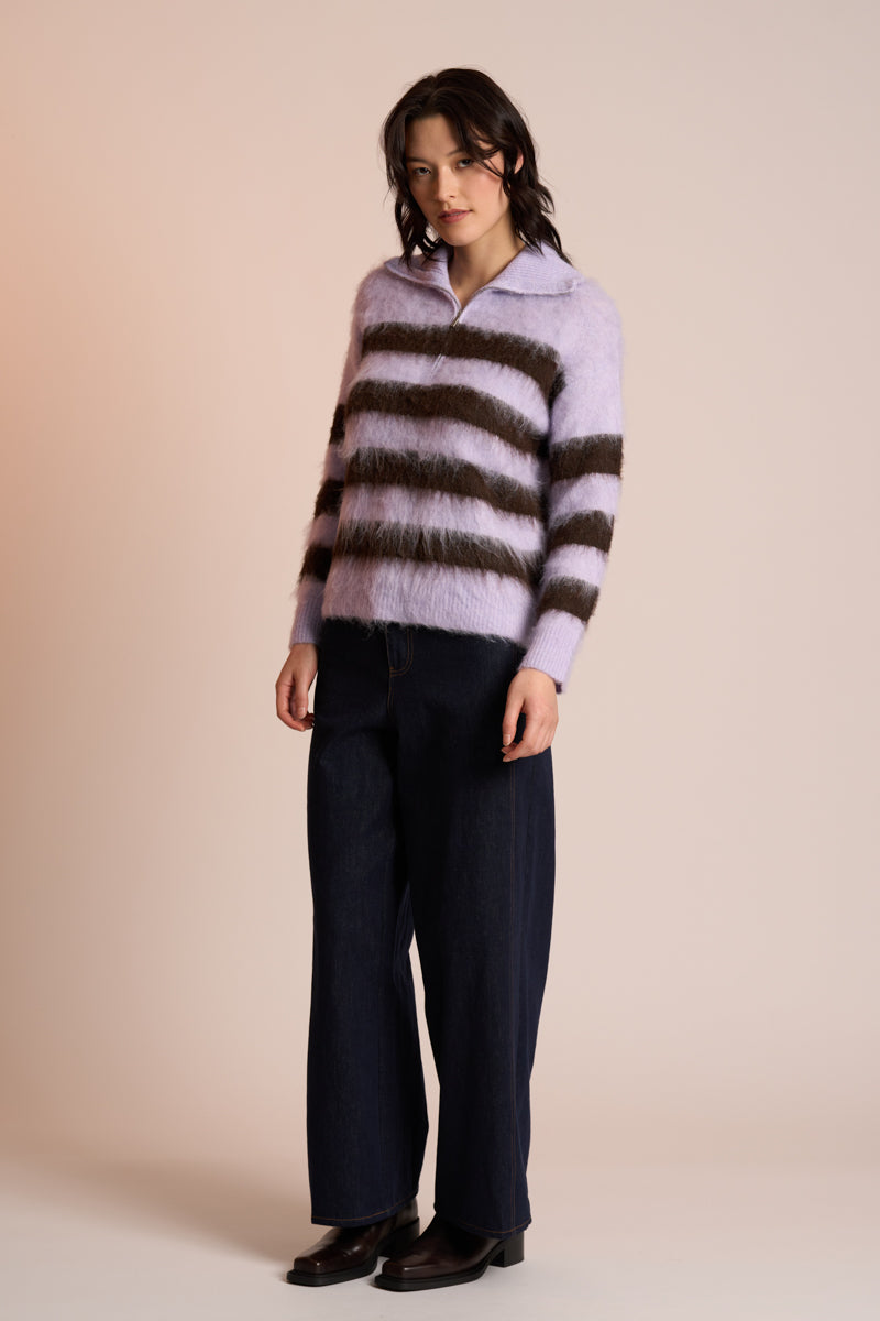 The Zip Jumper | Iris/Cacao