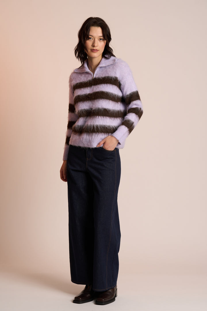 The Zip Jumper | Iris/Cacao