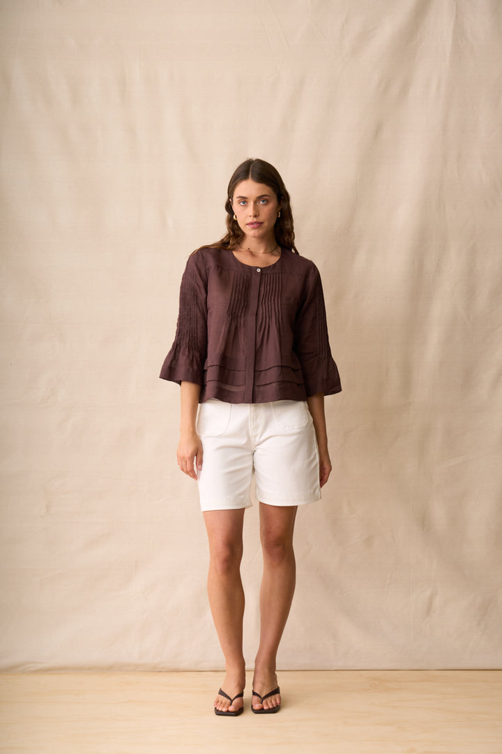Rumi Blouse | Mahogany