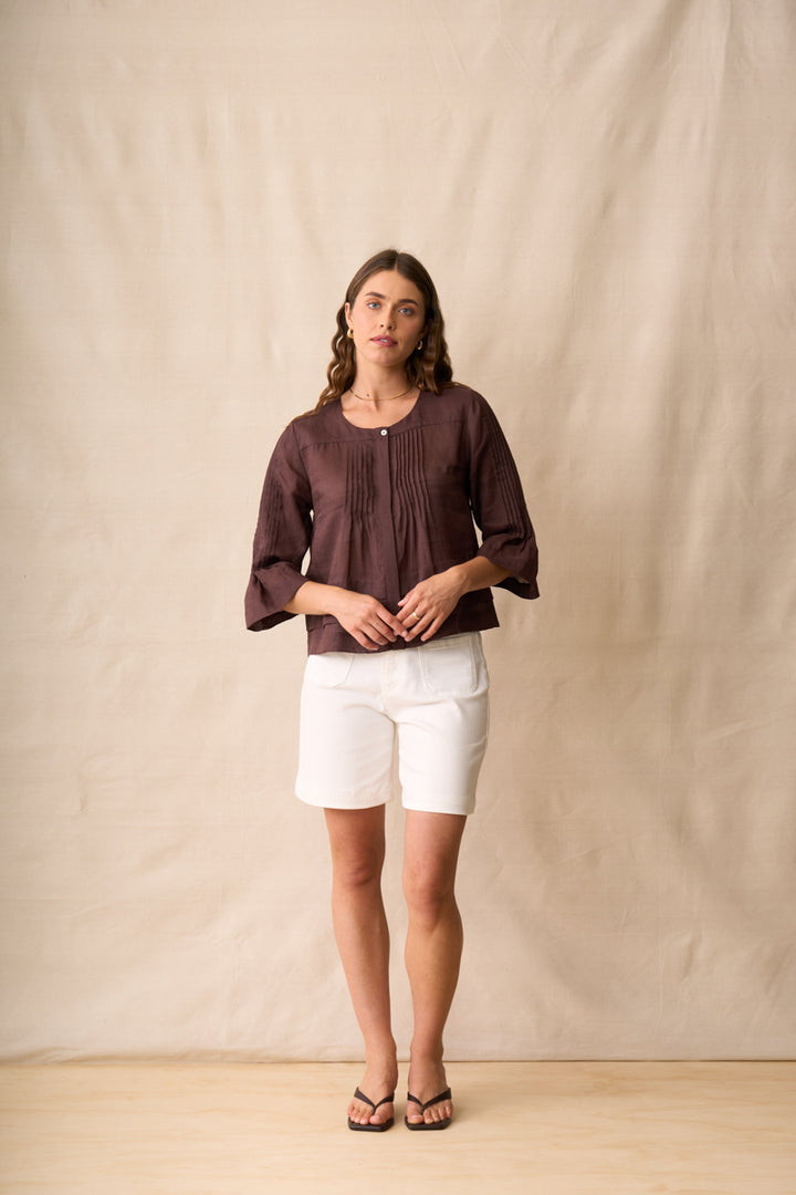 Rumi Blouse | Mahogany