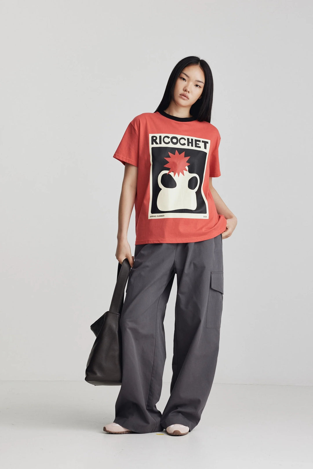 Aiden Tee | Berry Red/Soft Black