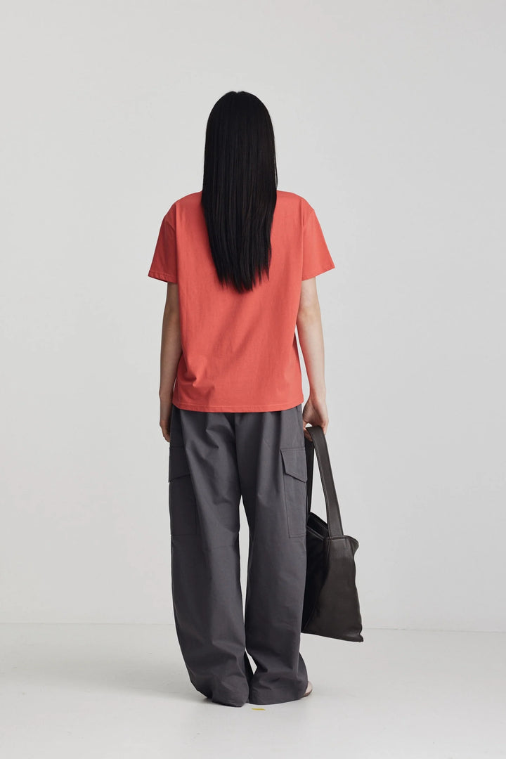 Aiden Tee | Berry Red/Soft Black
