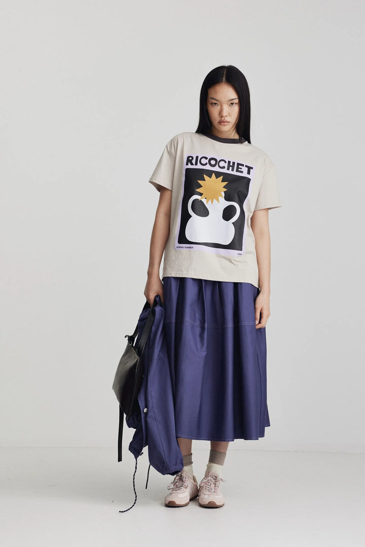 Aiden Tee | Light Grey/Ink