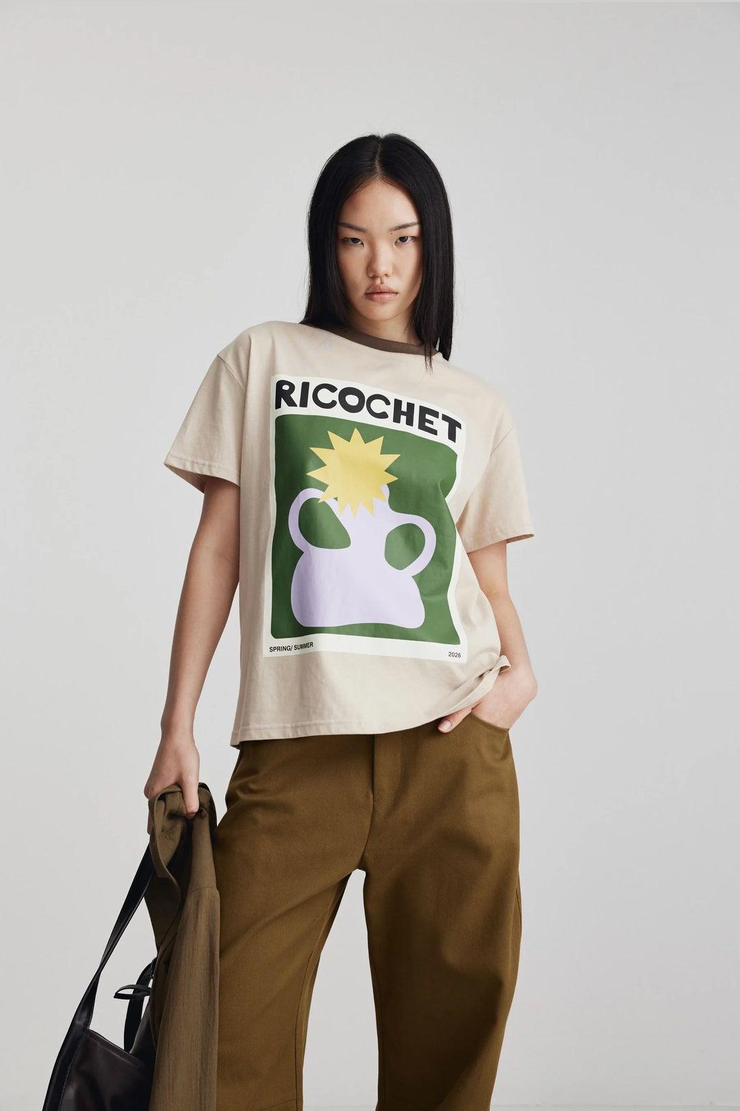 Aiden Tee | Sand Beige/Khaki