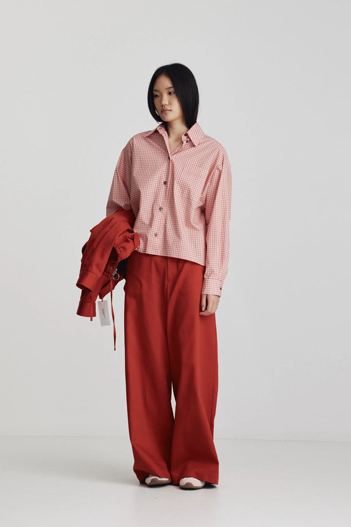 Botic Shirt | Cherry Red Check