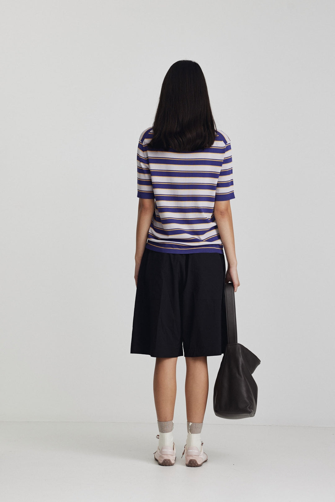 Francisco Knit Tee | Lilac/Dark Purple