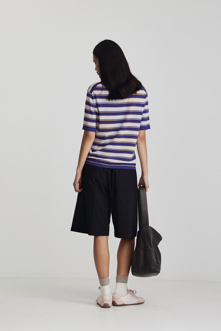 Francisco Knit Tee | Lilac/Dark Purple