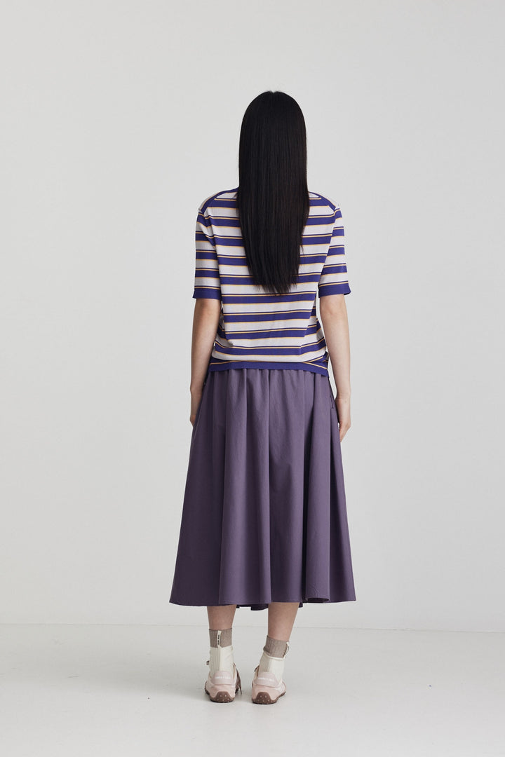 Francisco Knit Tee | Lilac/Dark Purple