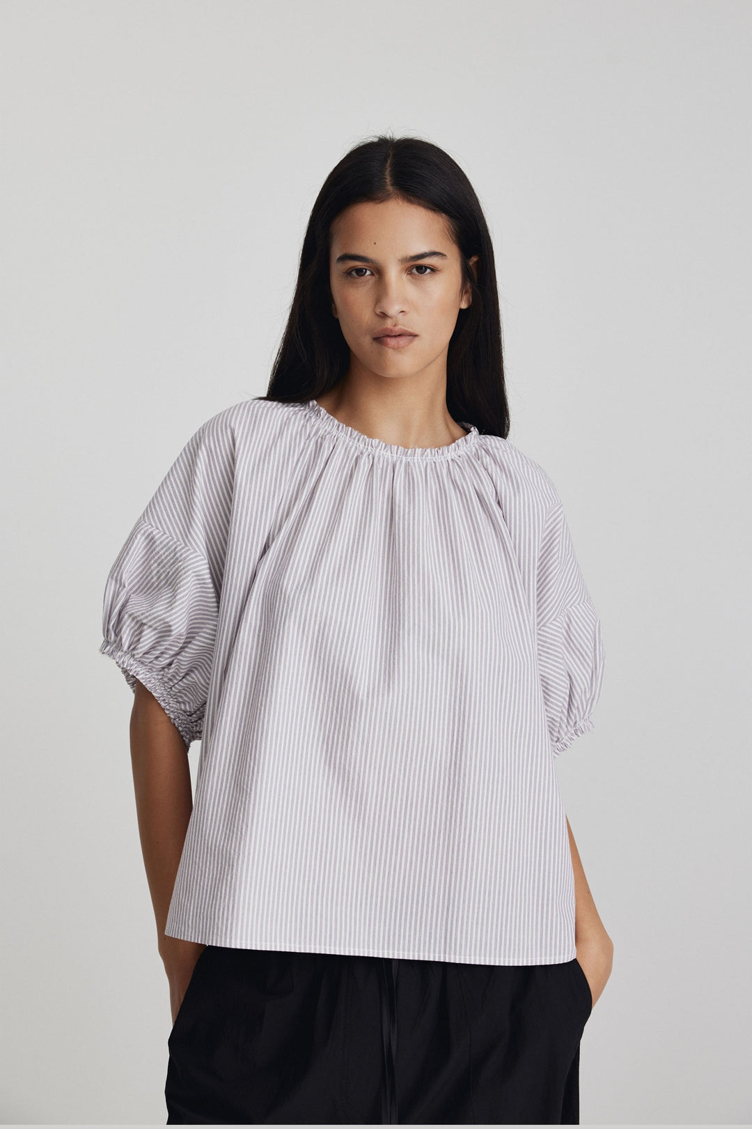 Tomas Top | Purple Stripe