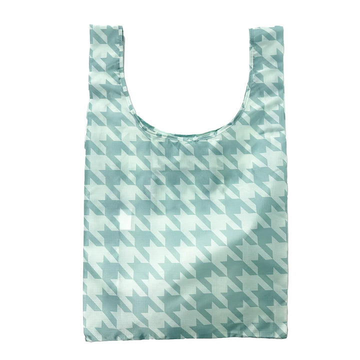 Shopper Bag | Sage Houndstooth