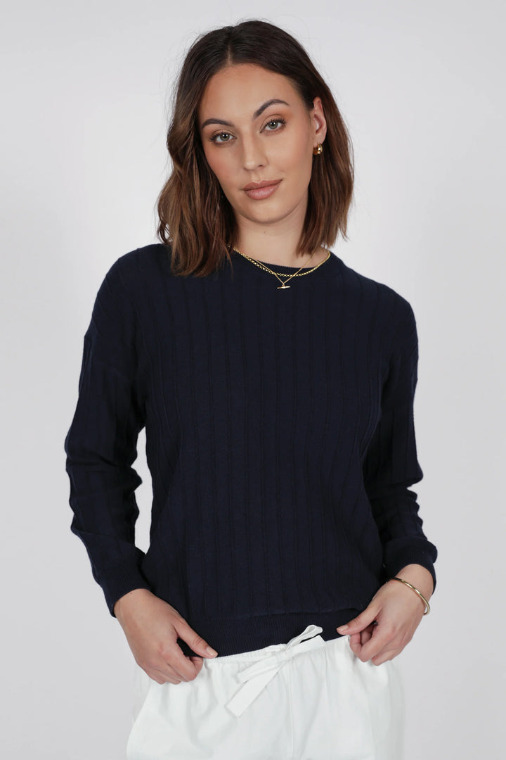 Soleil Knit Sweater | Ink