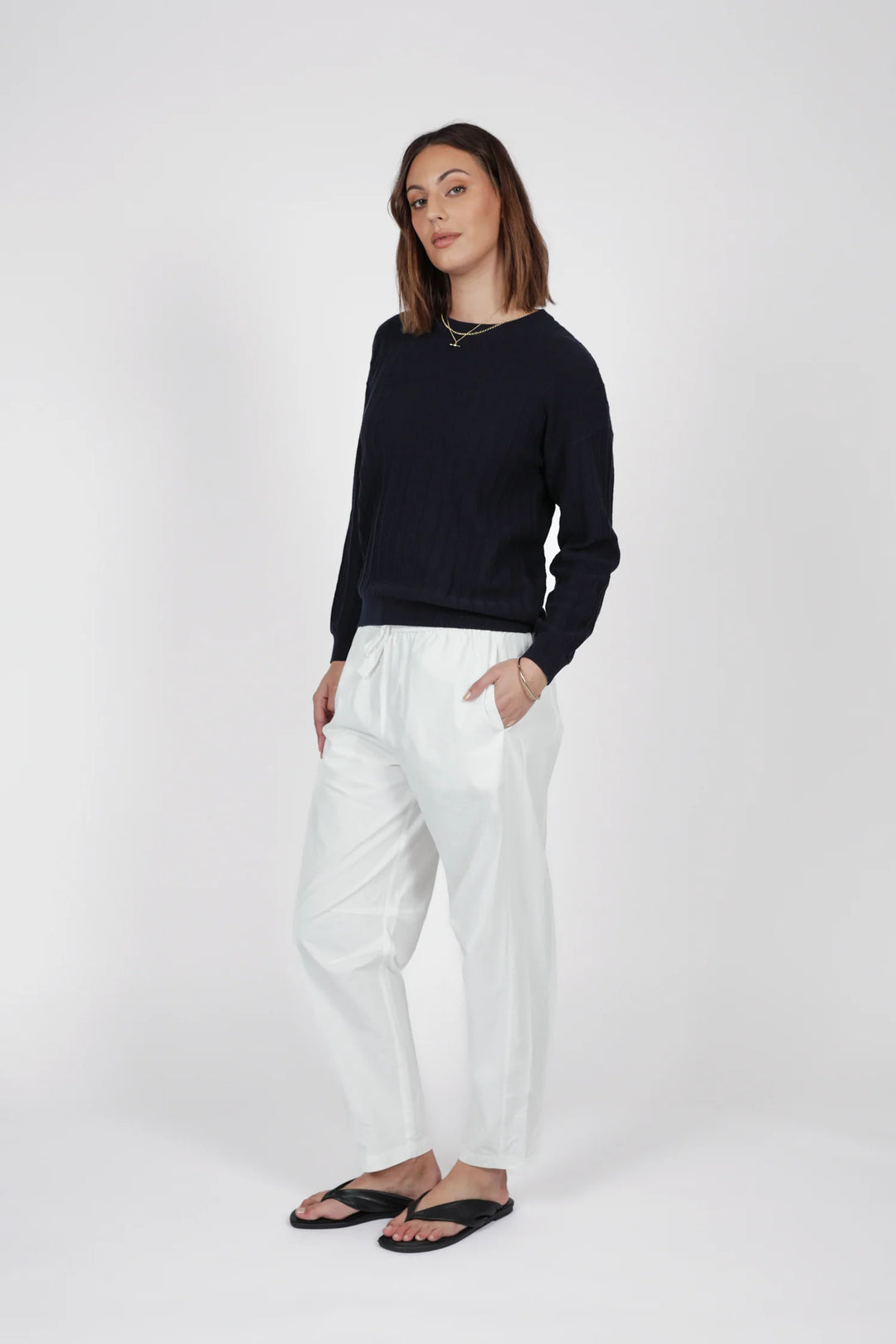 Soleil Knit Sweater | Ink