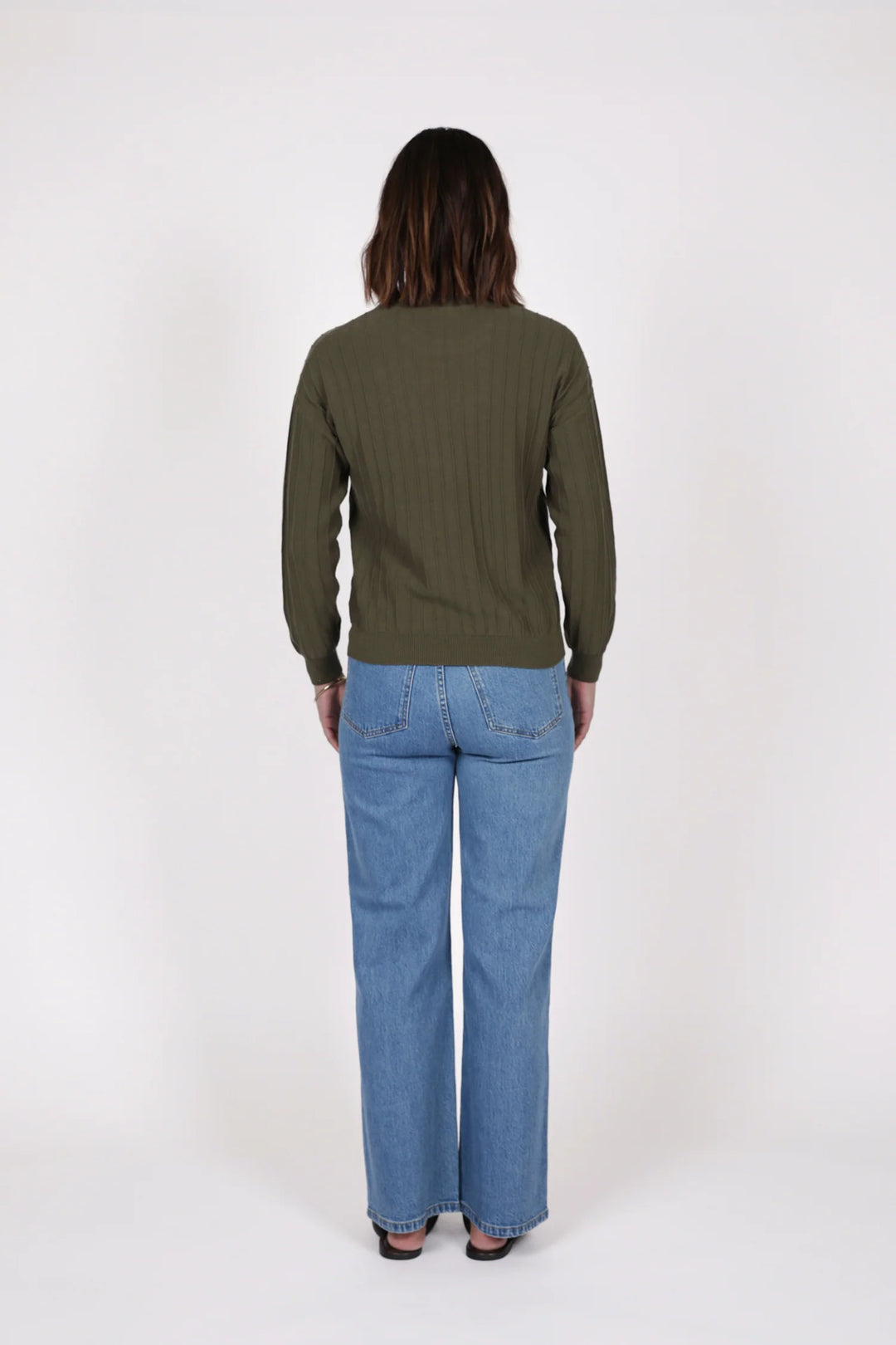 Soleil Knit Sweater | Olive