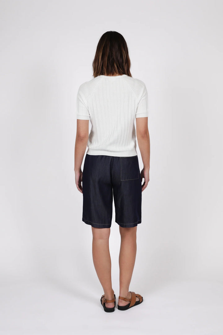 Soleil Knit Tee | Ivory