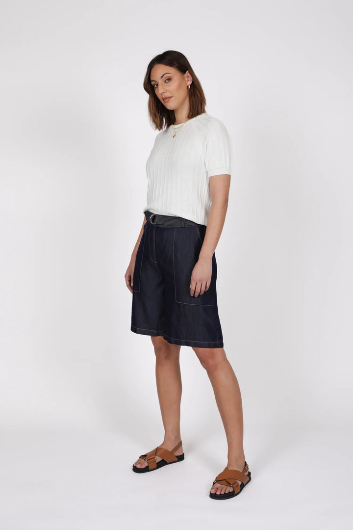 Soleil Knit Tee | Ivory