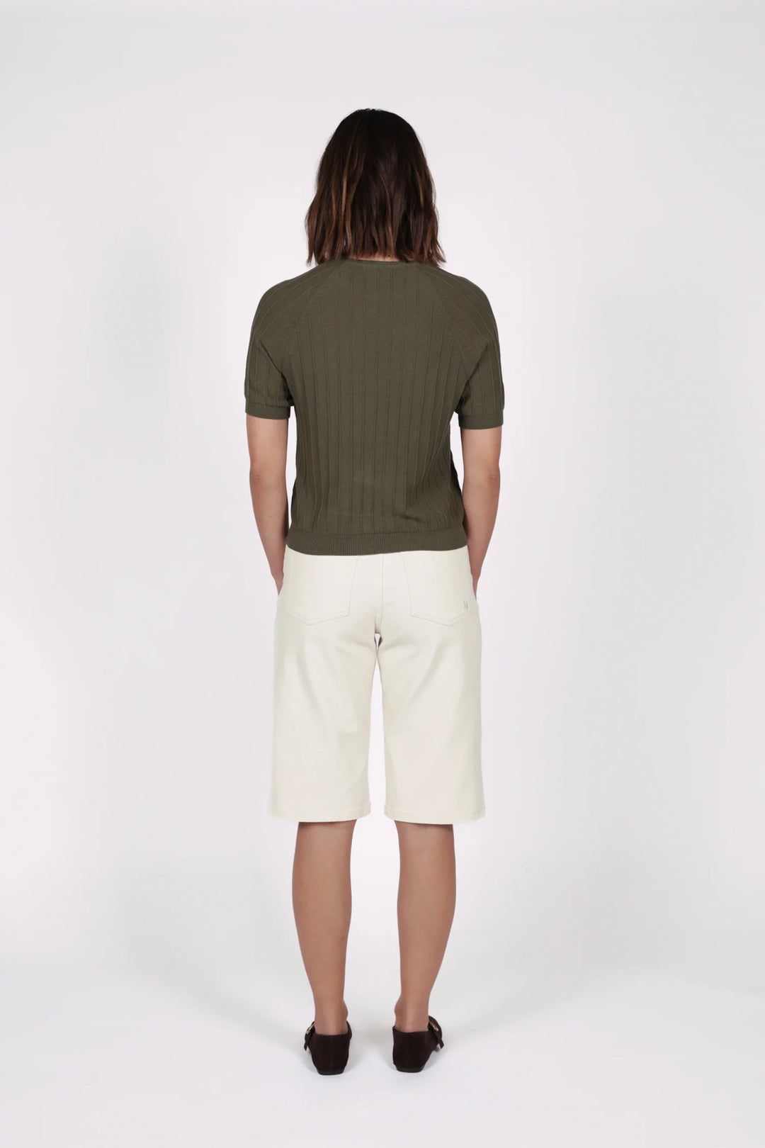 Soleil Knit Tee | Olive