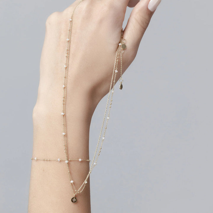 Petite North Star Necklace | Blue Sapphire/Silver