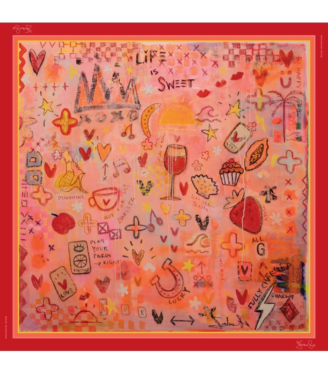 Jackie Green Sweet As Silk Scarf