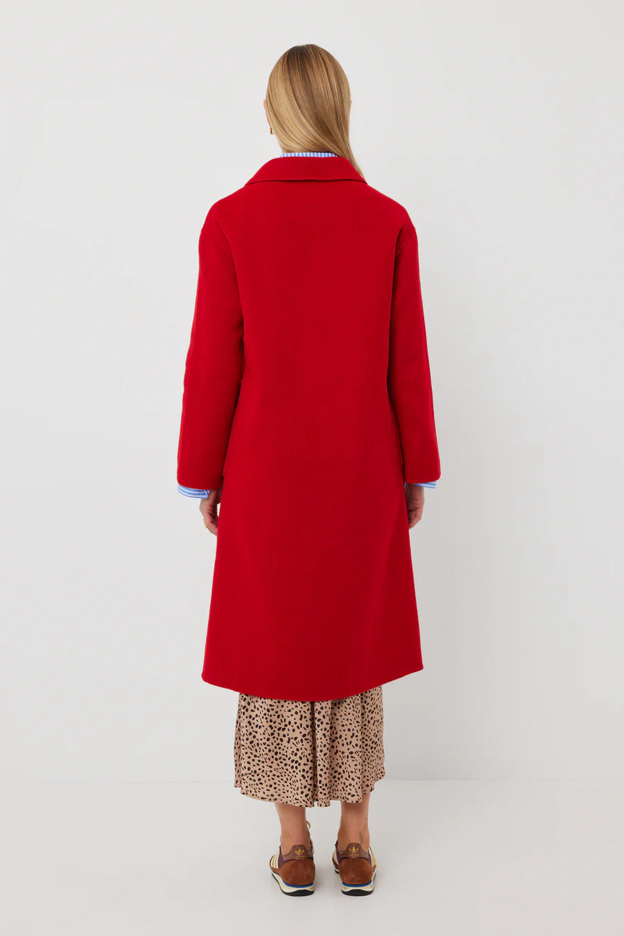 Mac Coat Red Wool – Hype Dunedin - Main Image