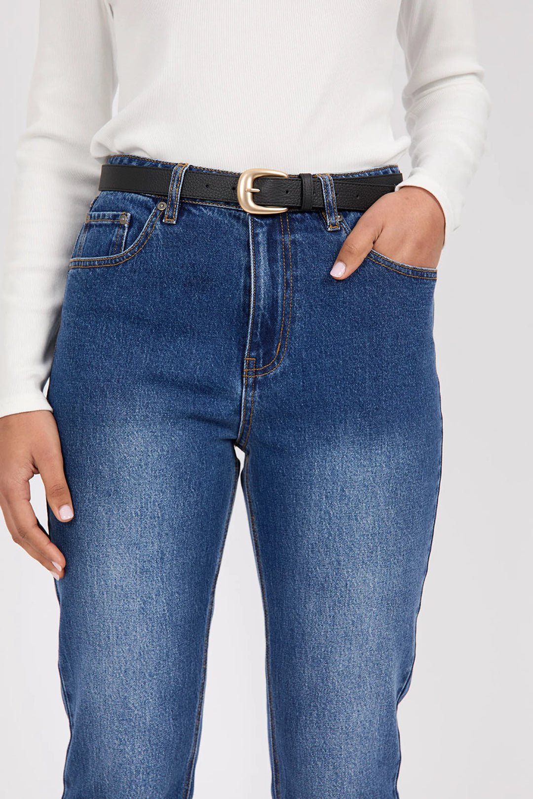 The Essential Belt | Black/Gold