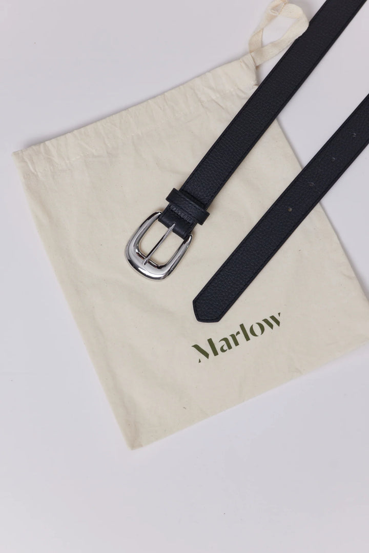 The Essentail Belt | Black/Silver
