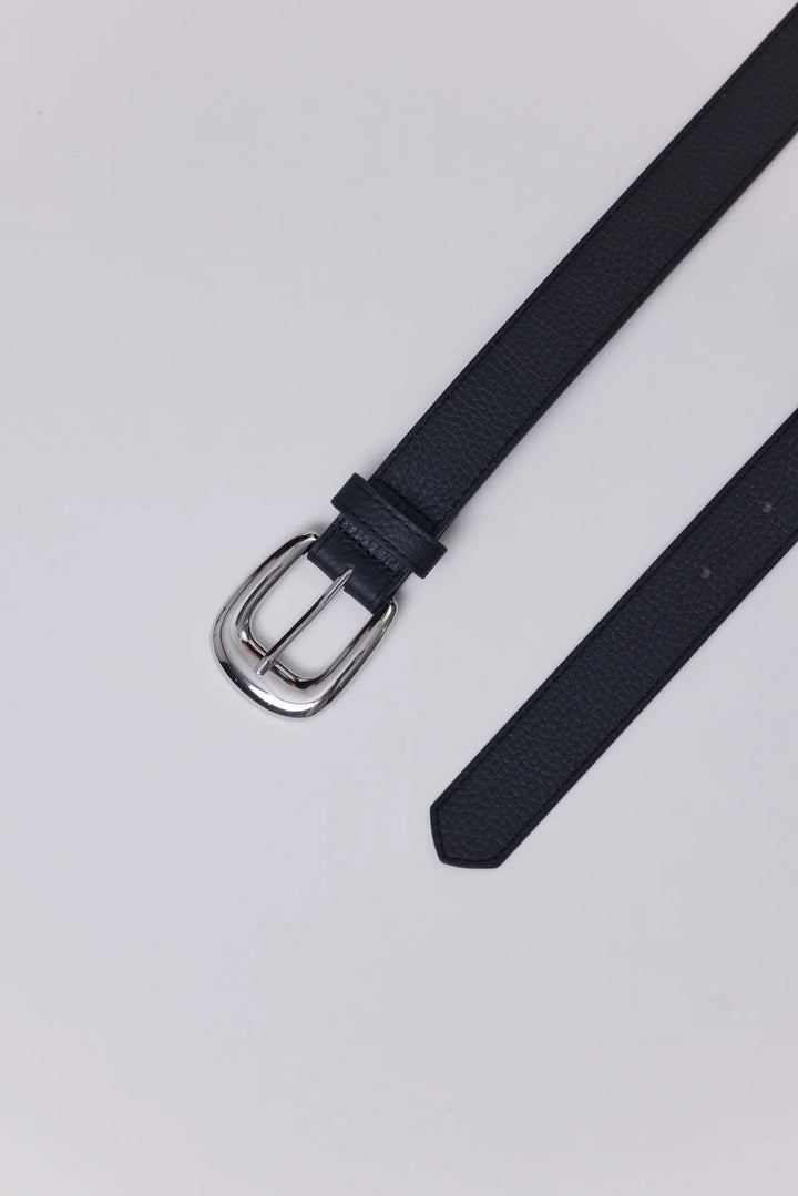 The Essentail Belt | Black/Silver