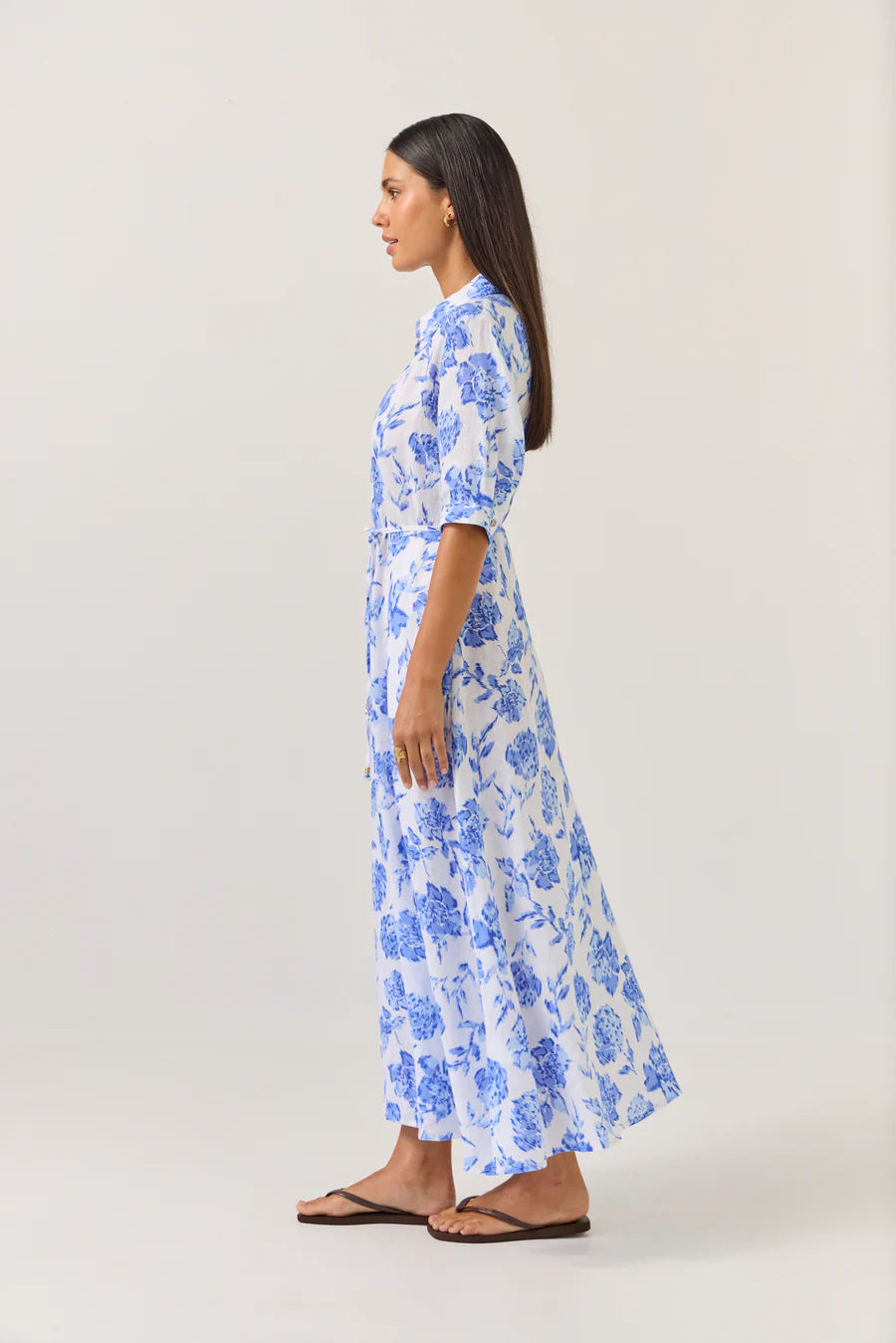 Nicola Dress | Blue Rose