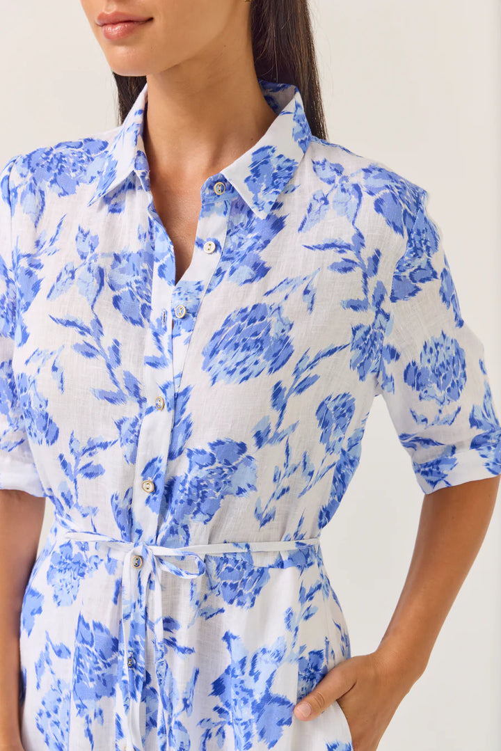 Nicola Dress | Blue Rose