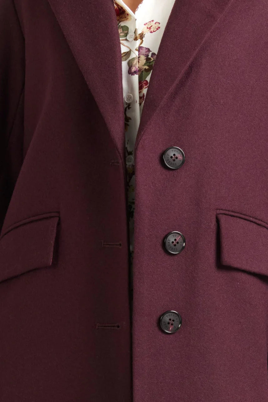 Archer Coat  Merlot