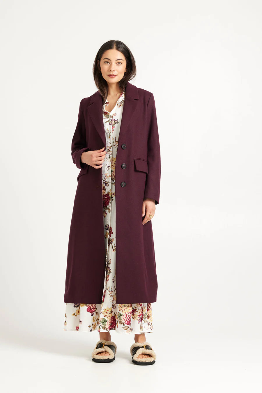 Archer Coat  Merlot
