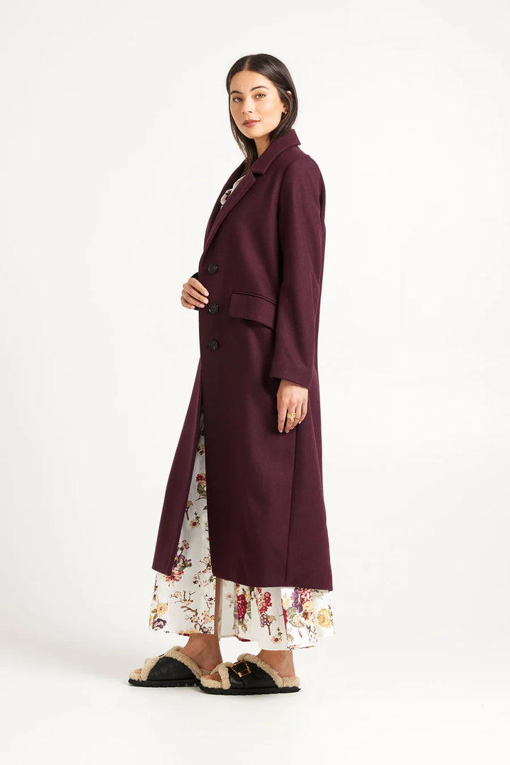 Archer Coat  Merlot