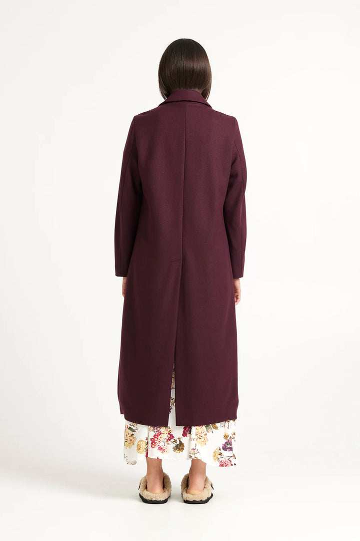 Archer Coat  Merlot