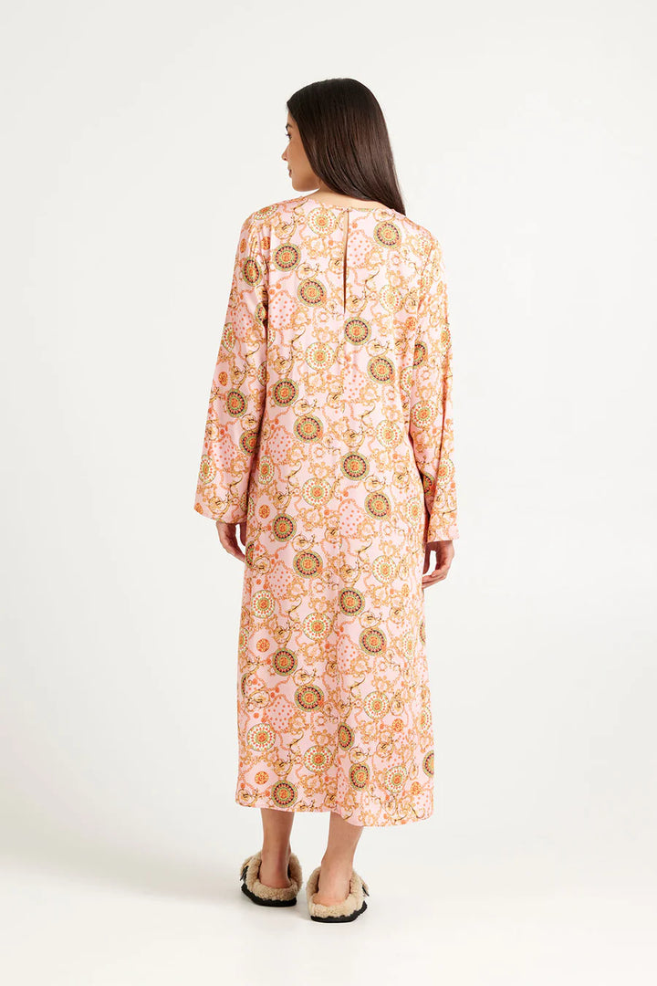 Hayes Dress | Pink Medallion