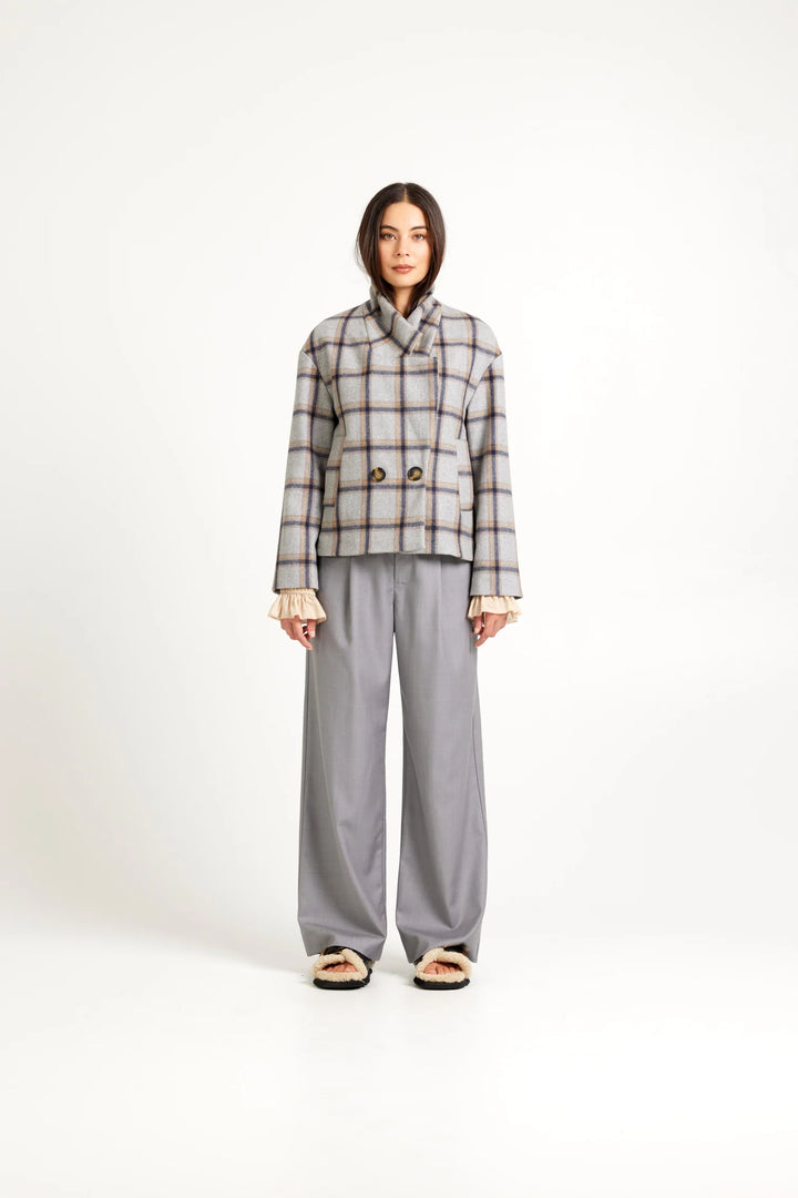 Emma Jacket | Silver Check