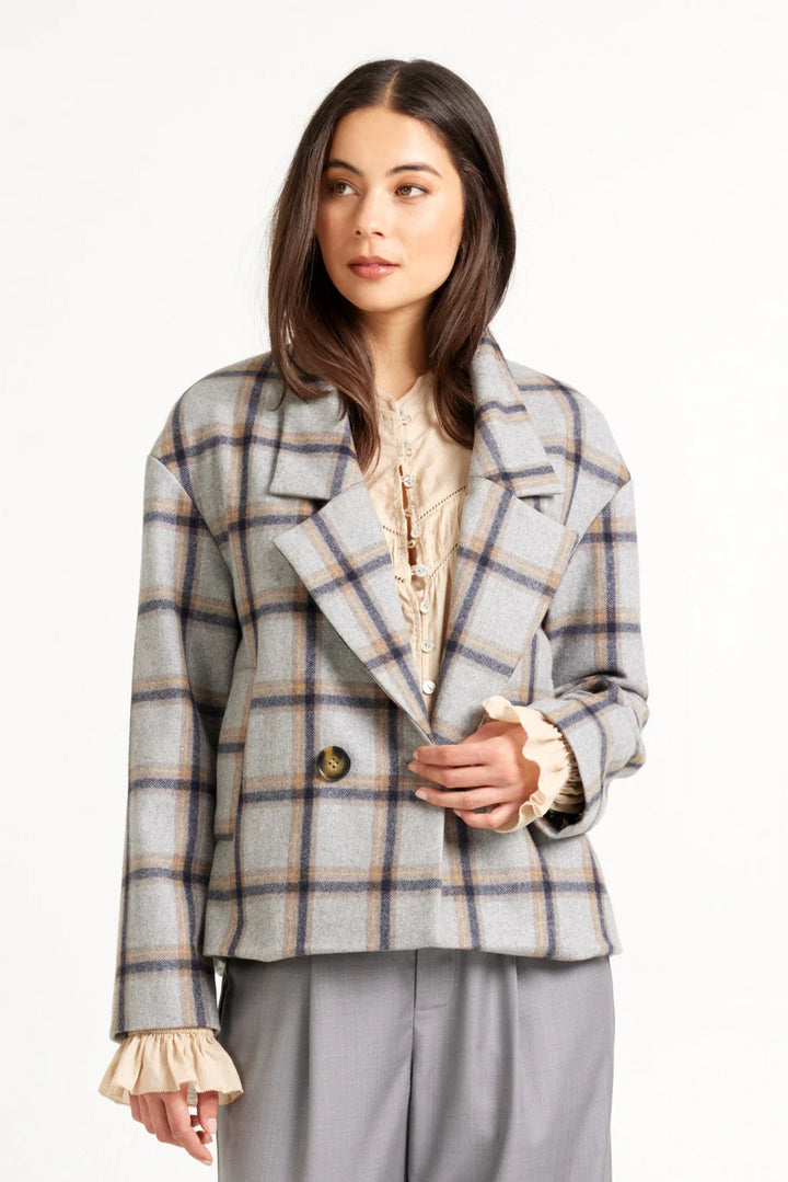 Emma Jacket | Silver Check