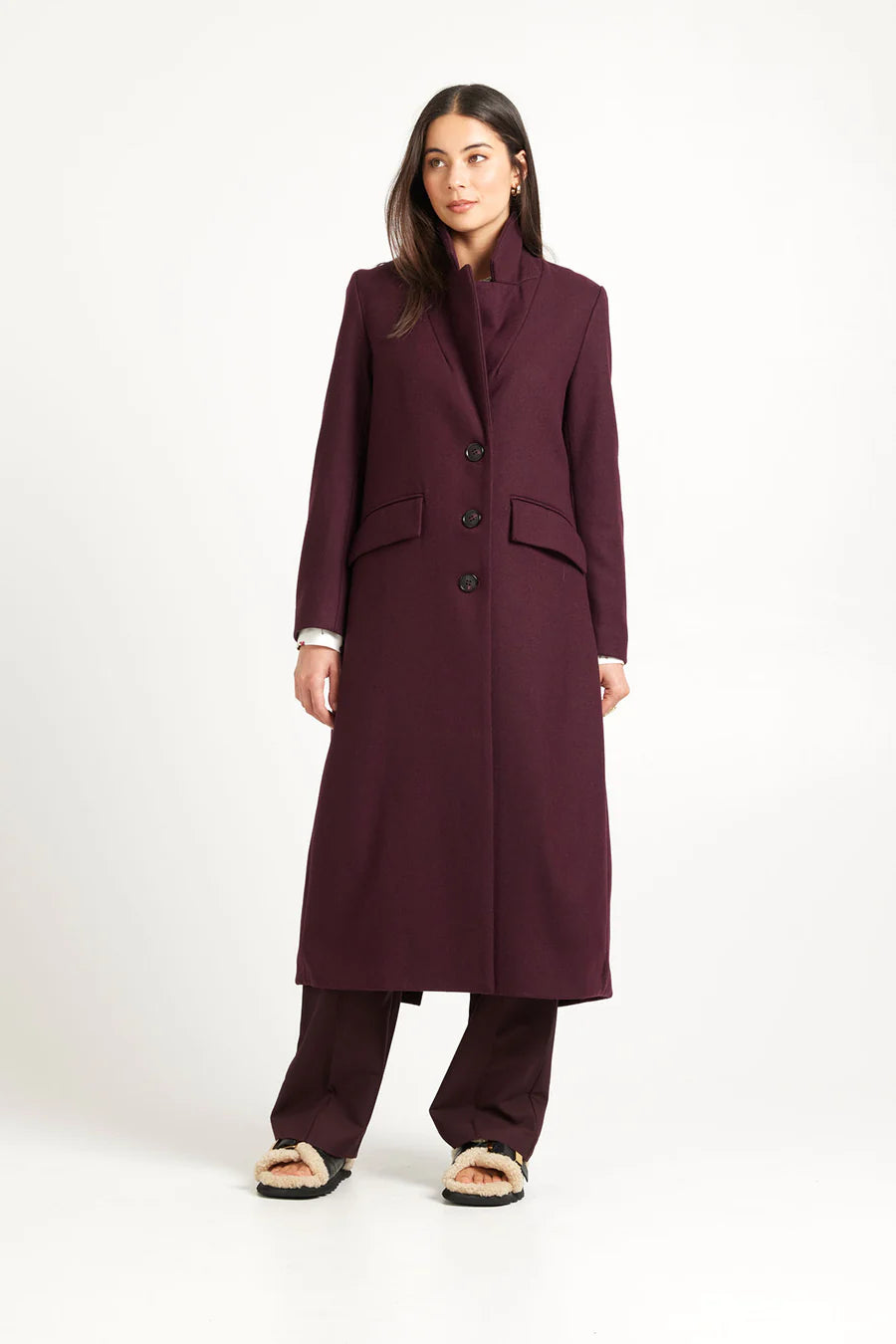 Archer Coat  Merlot