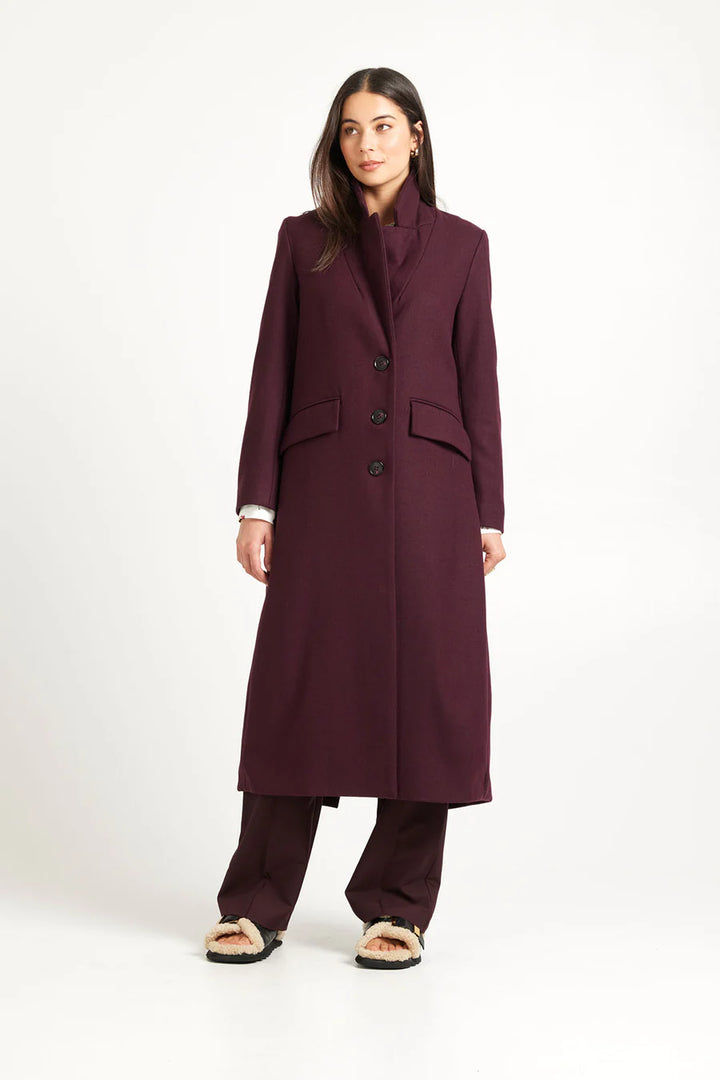 Archer Coat  Merlot
